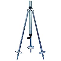 Suinga Soporte tripode agricola para Aspersor de riego. Rosca 1 1-4&quot- Macho para tuberia de 40mm. Acero Inoxidable…
